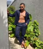 Conjunto Alfaitaria Linho Puro 100% Preto - Imagem 3