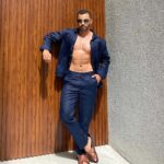 Conjunto Alfaitaria Linho Puro 100% Azul