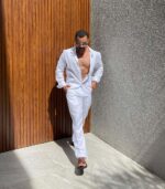 Conjunto Alfaitaria Linho Puro 100% Branco