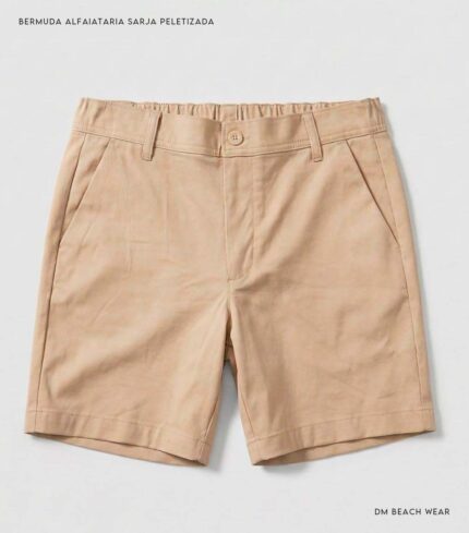 Bermuda Alfaiataria Sarja Peletizada - Cru
